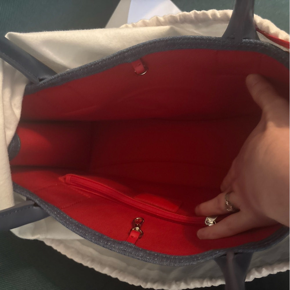 Brand New Louboutin Denim Cabata By My Side Tote Large with Original Dust Bag - Picture 9 of 9